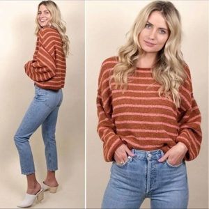 NWT Free People Bardot Drop Shoulder Sweater
